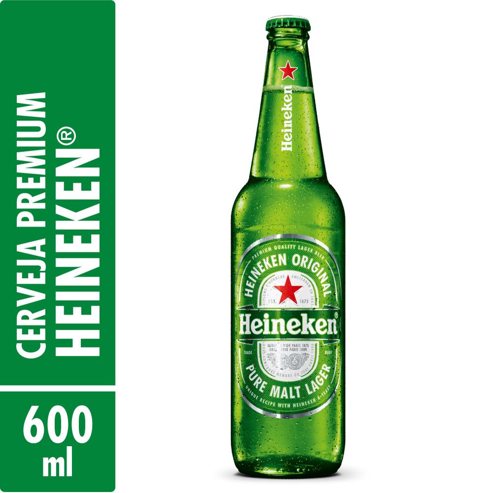 Cerveja Heineken Garrafa 600 ml