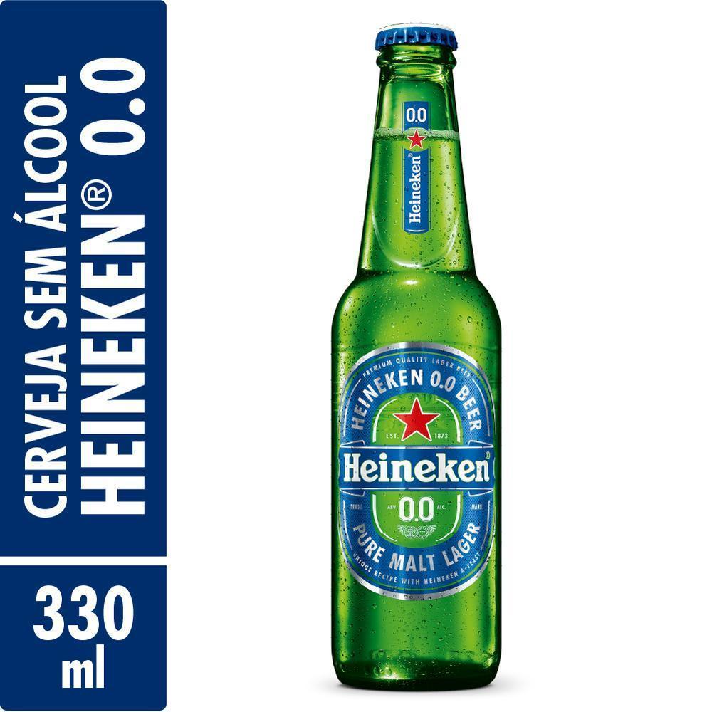Cerveja Heineken 0.0 Garrafa 330 ml